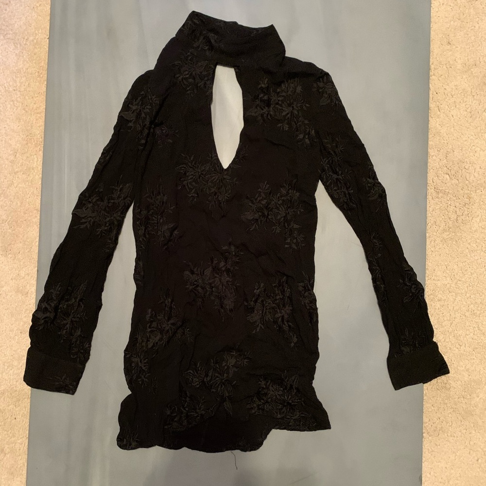 NWOT Flynn Skye Keyhole Mini Dress Black